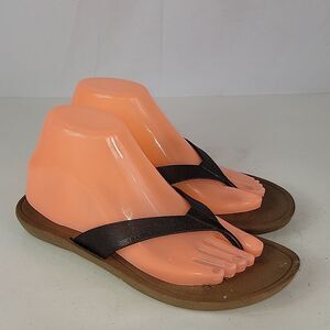 Okabashi Breeze Copper Toffee Two Tone Vegan Flip Flop